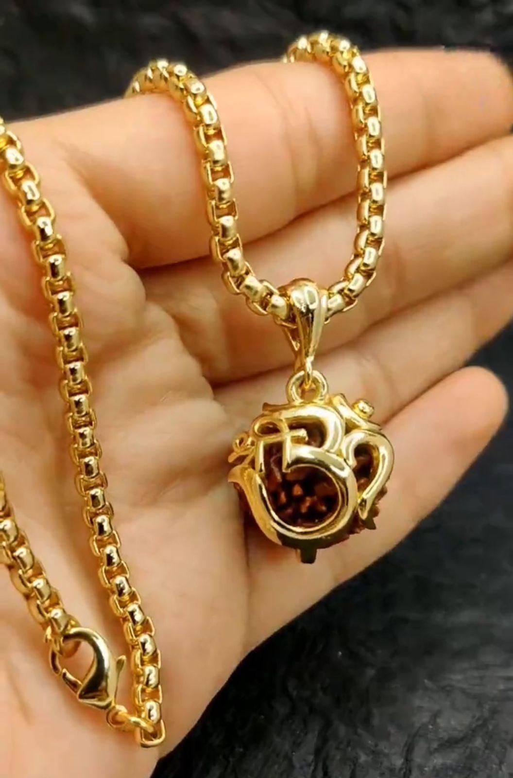 Om Rudraksha Pendant