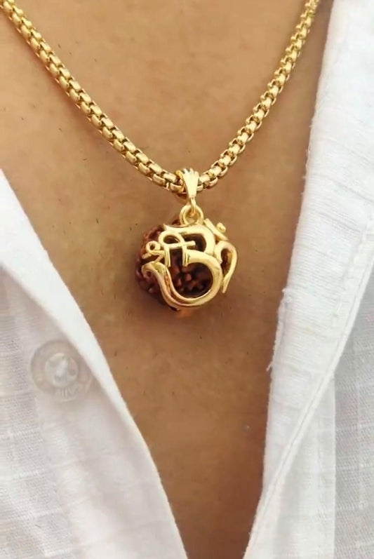 Om Rudraksha Pendant