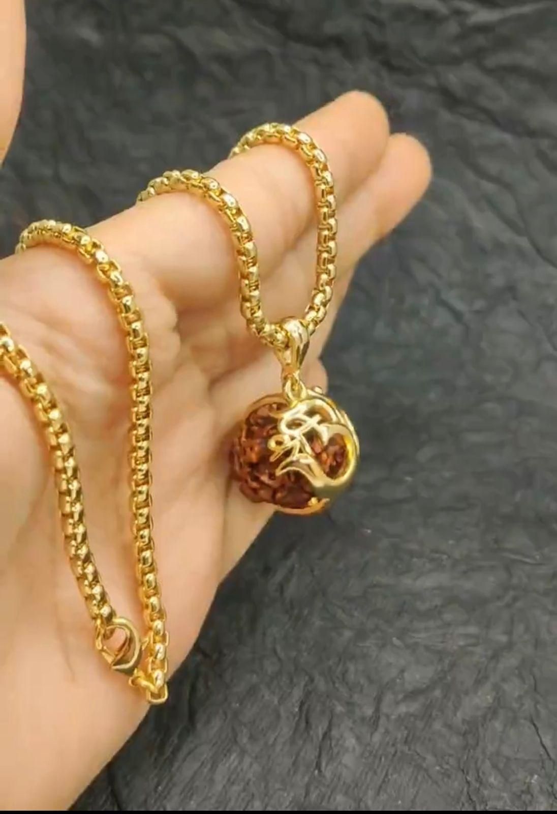 Om Rudraksha Pendant