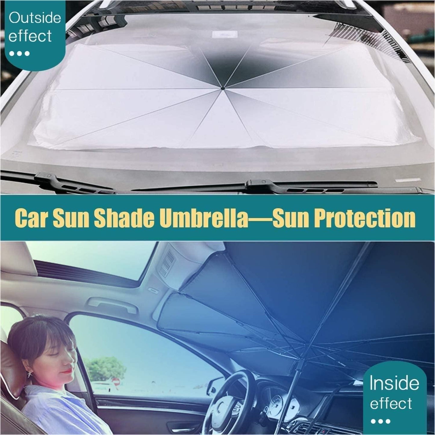 Foldable Car Sunshade Windshield Umbrella
